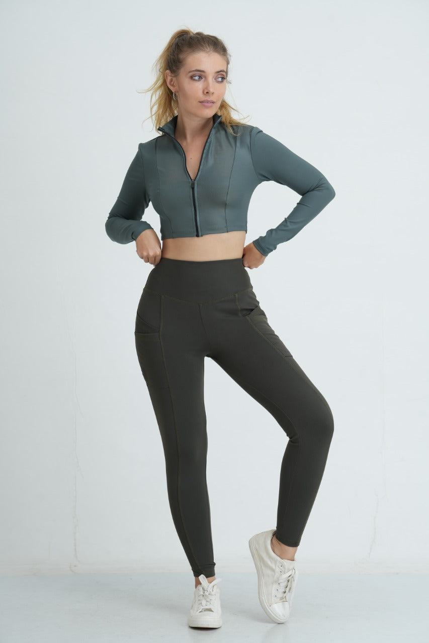 Double Pocket Detailed Stretchy Pant