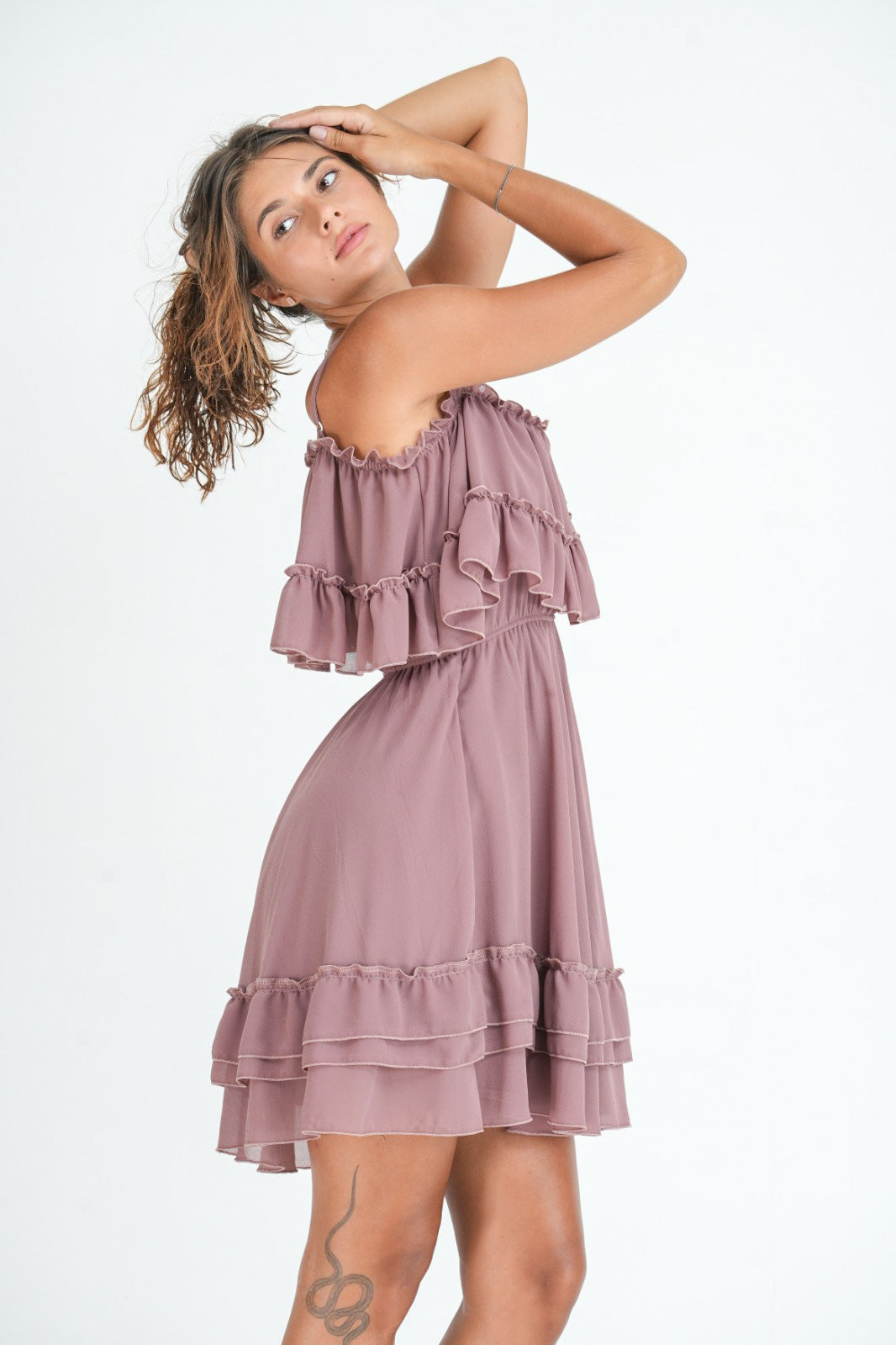 Layered Ruffle Dress