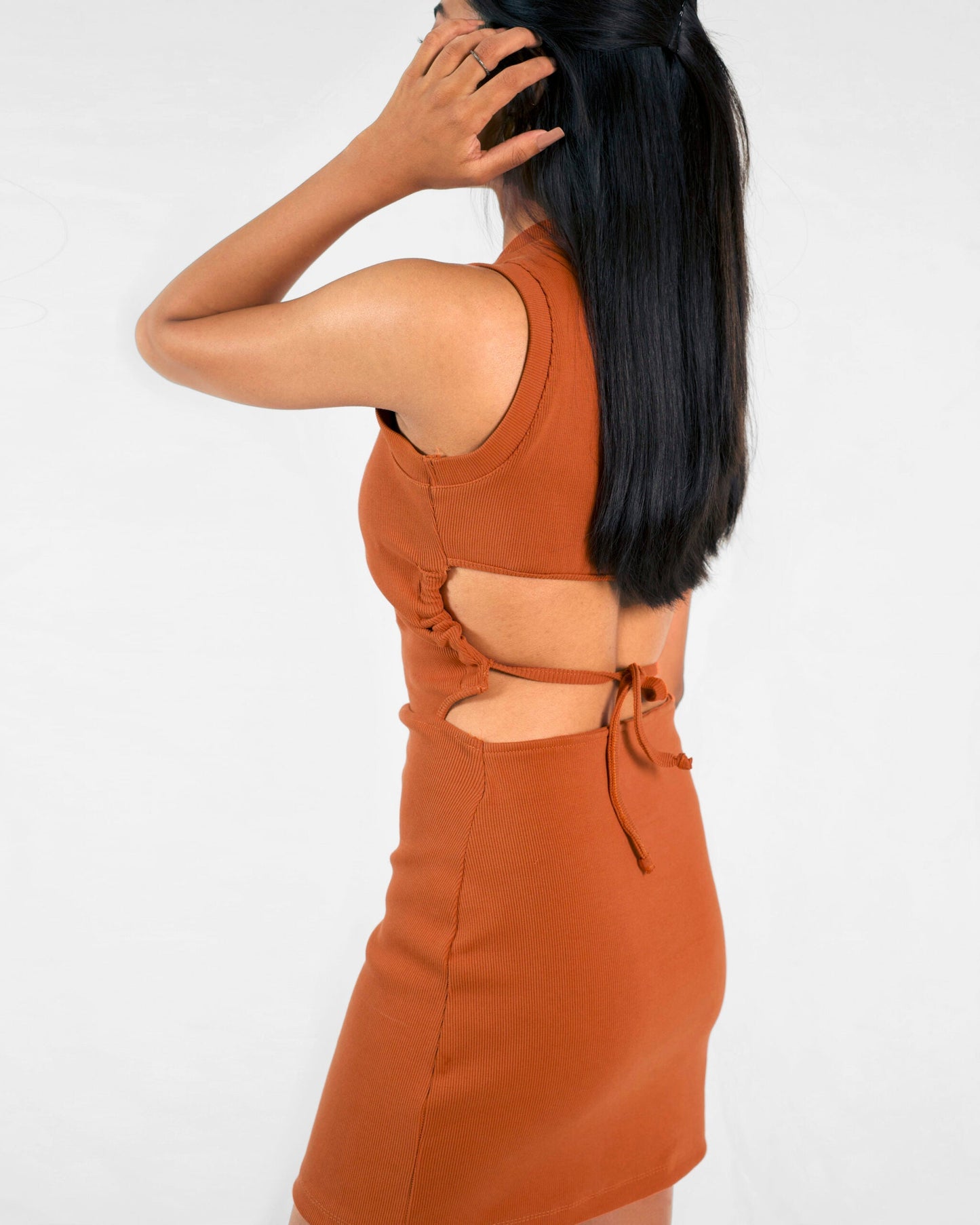 Open Back Mini Dress