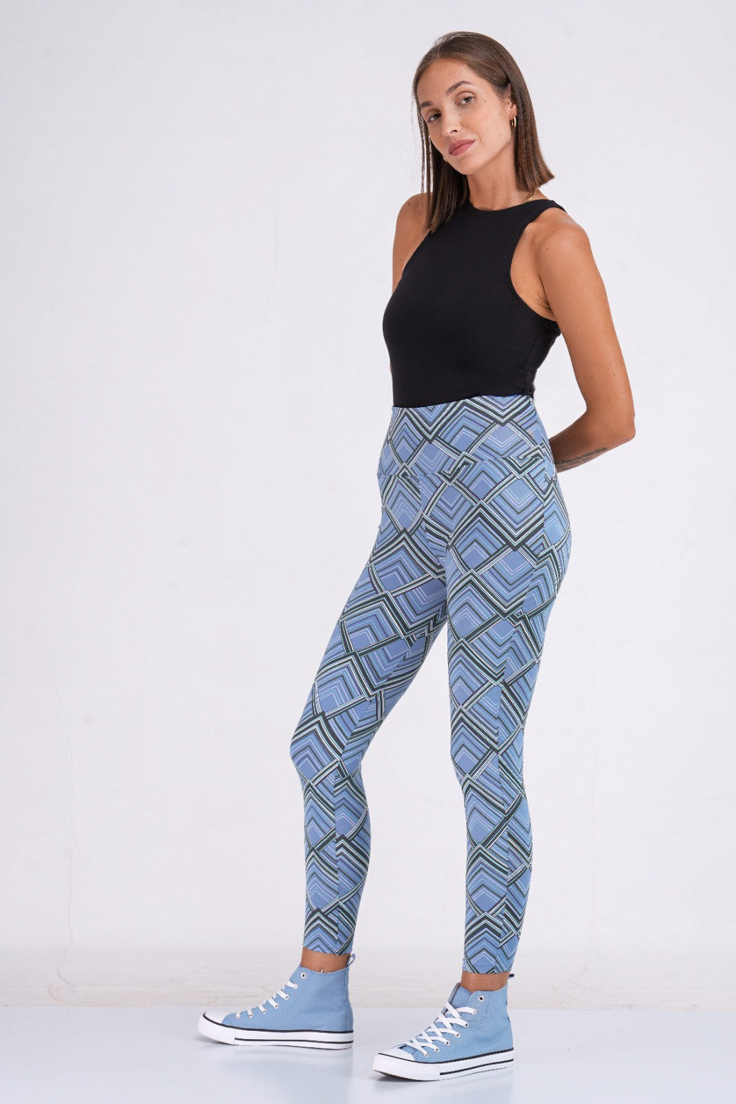 Printed High-Rise Active Pant